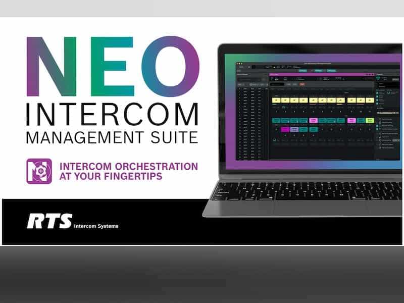 RTS Intercom Systems lancia il software RTS NEO Intercom Management Suite
