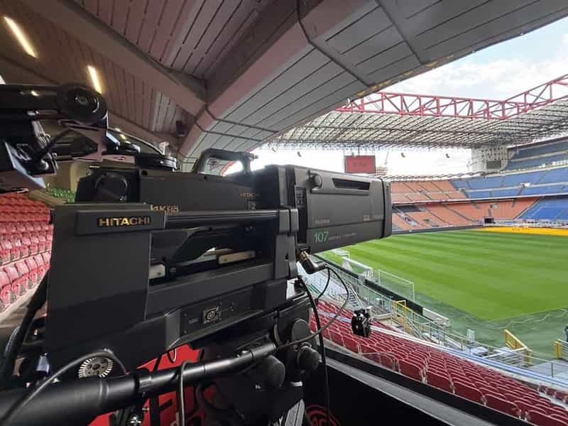 “Team win” Riprese sportive in 4K UHD: successo del pool di aziende per il test a San Siro con Hitachi, Fujinon, e Domo Broadcast Systems