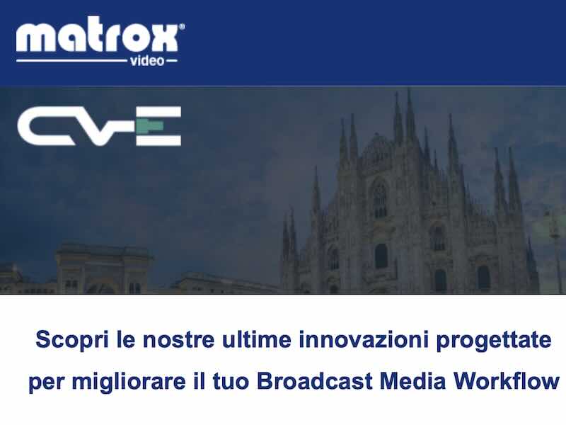 Soluzioni Matrox per Produzione Remota, Contribuzione, Conversione IP e Trasporto AV Avanzato 