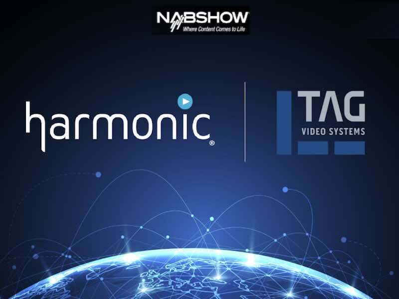 TAG Video Systems e Harmonic collaborano per offrire un monitoraggio avanzato in tempo reale per i flussi VOS®360 al NAB Show 2025